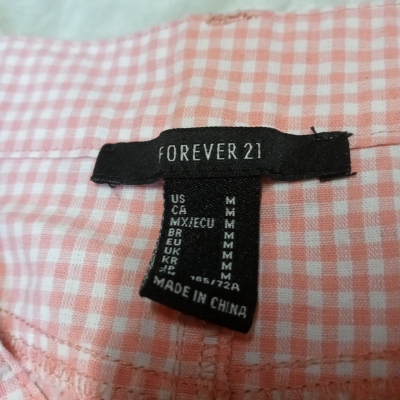 Forever 21 Pink Plaid Mini Skirt - Picture 4 of 5